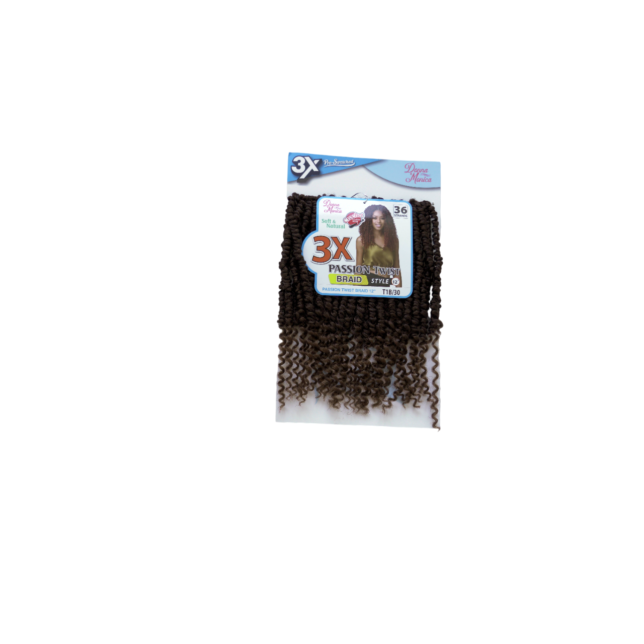 D.M PASSION TWIST BRAID 12'' 3X T1B/30